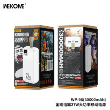 Išorinė baterija WK Design "WP-96" baltas 30000mAh (27W) Išorinė baterija WK Design "WP-96" baltas 30000mAh (27W)