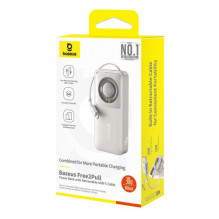External battery Baseus "Free2Pull" gray 10000mAh 30W (PD) + integrated "Type-C" cable