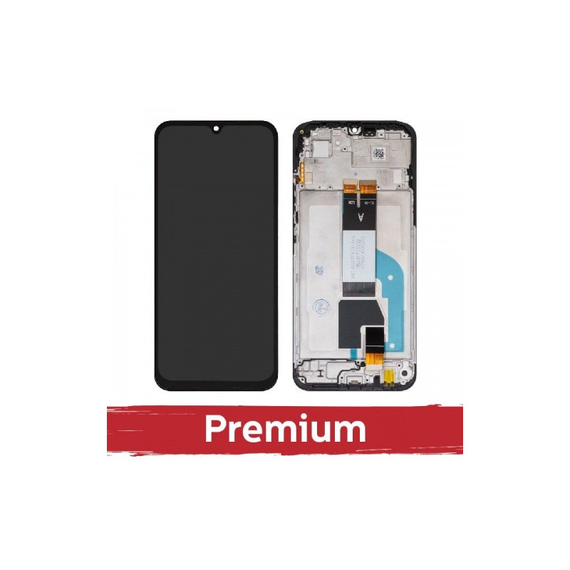 Ekranas skirtas Xiaomi Redmi 15C 4G / Poco C85 (EU version) juodas su rėmeliu OEM