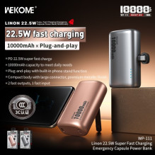 Išorinė baterija WK Design "WP-111" pilkas 10000mAh (22.5W)