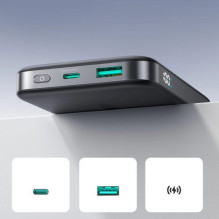 External battery Joyroom "JR-PBM12" black 10000mAh 22.5W (MagSafe / Wireless Charge 15W / PD 22.5W) with stand