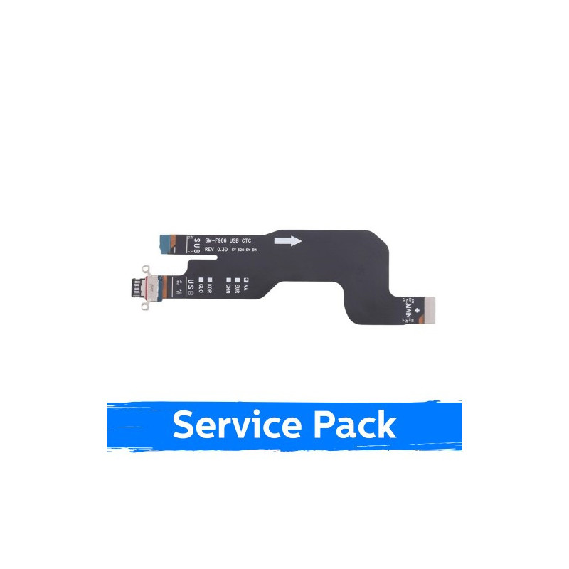 Krovimo lizdas skirtas Samsung F966 Z Fold7 su lanksčiąja jungtimi / plata (Service Pack)