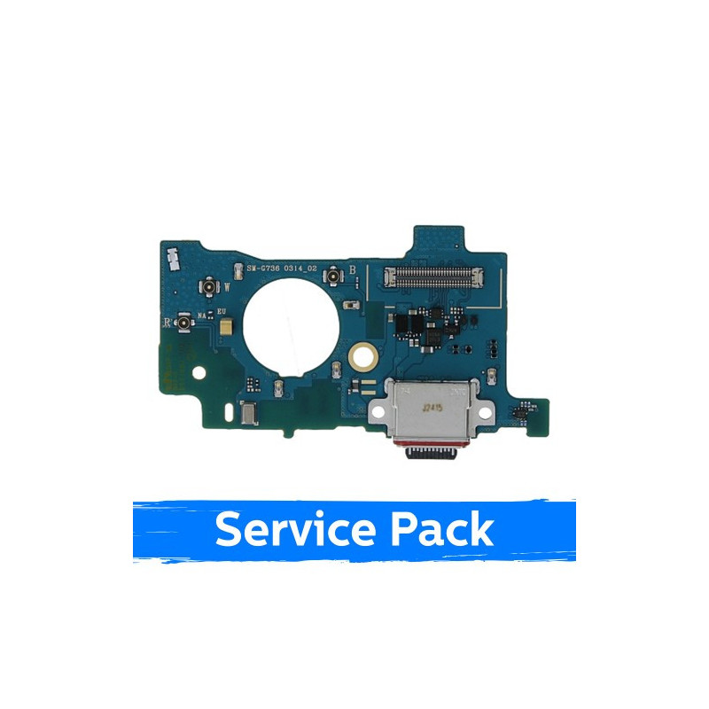 Krovimo lizdas skirtas Samsung G736 Xcover 6 Pro su lanksčiąja jungtimi / plata (Service Pack)