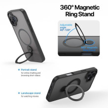 Dėklas Dux Ducis "Yind 360 Ring Stand" skirtas Apple iPhone 16 Pro Max juodas Dėklas Dux Ducis "Yind 360 Ring Stand" skirtas Apple iPhone 16 Pro Max juodas