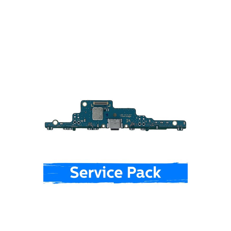 Krovimo lizdas skirtas Samsung T730 / T733 Tab S7 FE su lanksčiąja jungtimi / plata (Service Pack)