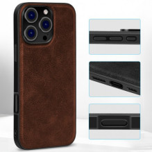 Dėklas X-Level "Earl III Collection" skirtas Apple iPhone 17 rudas Dėklas X-Level "Earl III Collection" skirtas Apple iPhone 17 rudas