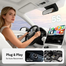 Belaidis CarPlay / Android Auto adapteris Ottocast Mini Cube juodas
