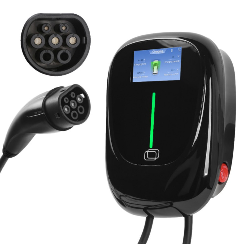 Electric vehicle charging station with dynamic power control Reach EVCS8L Type2 16A 11kW 5.0m DLM