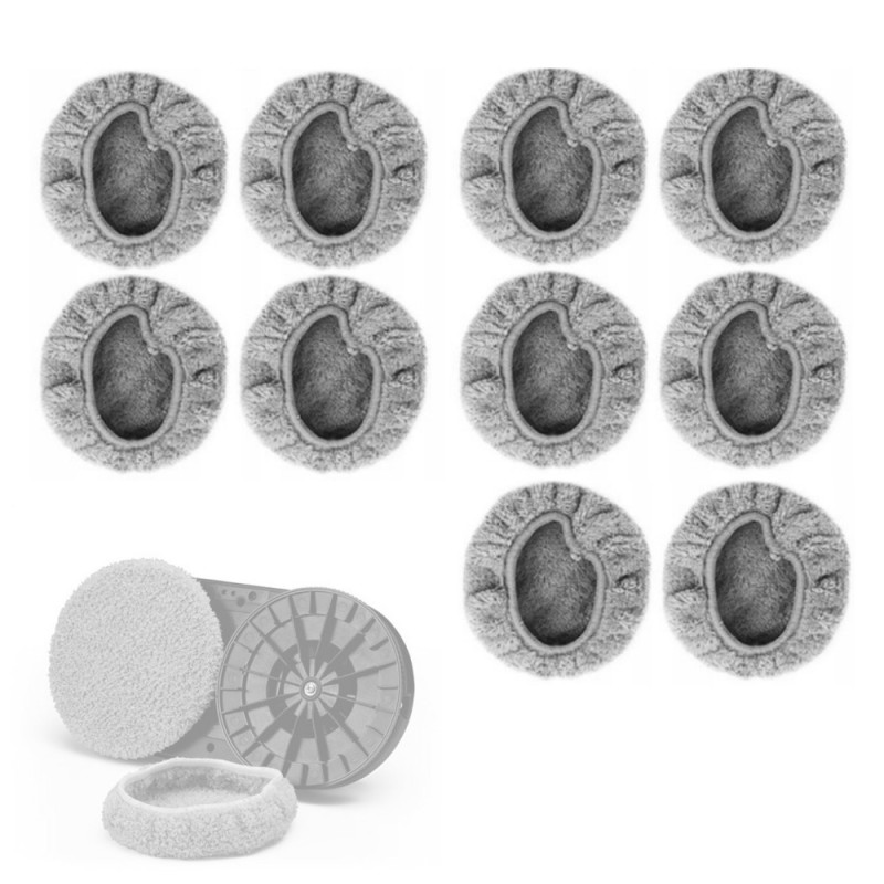 Spare round microfiber cloth for window cleaning robots 10 pcs.