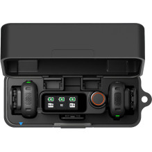 PULUZ Silicone Charging Case Protective Cover for DJI Mic 3 (Black)