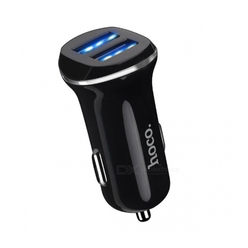 Automobilinis įkroviklis Hoco Z1 (2.1A) juodas