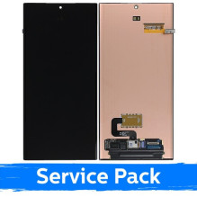 Screen for Samsung S918 S23 Ultra black (Service Pack) (NF version)