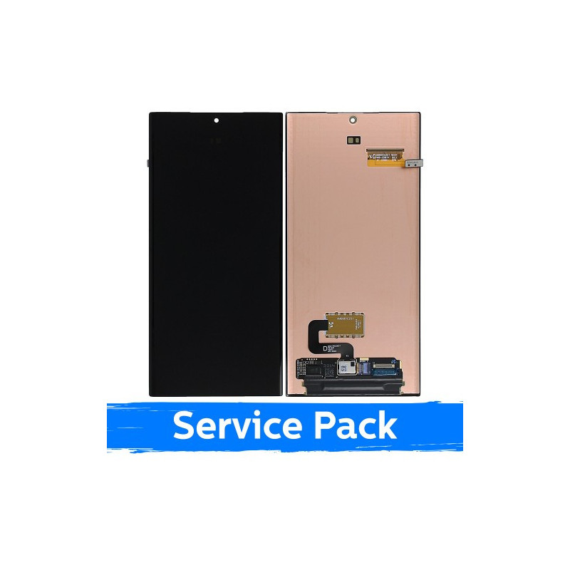 Ekranas skirtas Samsung S918 S23 Ultra juodas (Service Pack) (NF version)