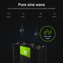 Green Cell Power Inverter 12V to 230V 3000W/6000W Pure sine wave
