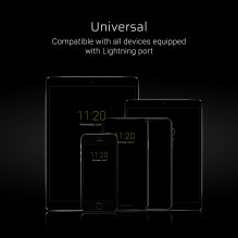 Green Cell Cable GCmatte Lightning Flat cable 25 cm with fast charging Apple 2.4A
