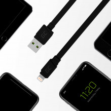 Green Cell Cable GCmatte Lightning Flat cable 25 cm with fast charging Apple 2.4A