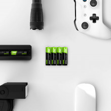 Įkraunamos Green Cell baterijos, 4 x AA HR6, 2000 mAh