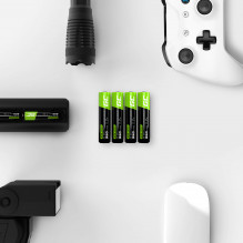 Green Cell Rechargeable Batteries 4x AAA HR03 950mAh
