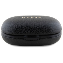 Guess Bluetooth headphones GUTWSPGTSPSK TWS + docking station black / black Grained Classic Logo