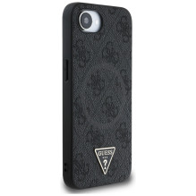 Guess 4G Ring Triangle Logo MagSafe dėklas iPhone 16e - juodas