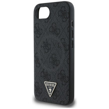 Guess 4G Ring Triangle Logo MagSafe dėklas iPhone 16e - juodas