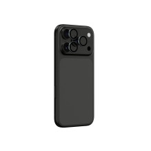 „AmazingThing“ lęšio stiklas, skirtas „iPhone 17 Pro“ / „Pro Max“ su pilku aliuminio rėmeliu