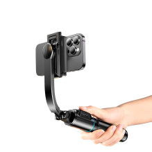Selfie stick Dudao F18S 4-in-1 foldable tripod with remote control - black