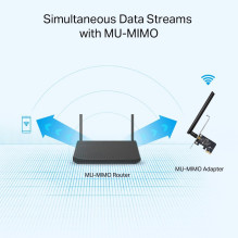 WRL ADAPTERIS 600MBPS / DUAL BAND ARCHER T2E TP-LINK