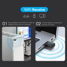 WRL ADAPTER USB 2.4G / 5G WI-FI / KDSB0 VENTION