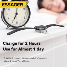 Wireless charger Essager 'Bay Portable C' white (for Apple Watch)
