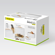 Breadbox MAESTRO MR-1675-WHITE White Breadbox MAESTRO MR-1675-WHITE White