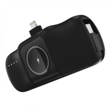 Išorinė baterija Wozinsky 'WF16-YLS' juodas (Wireless Charge 15W) + integruota Type-C jungtis
