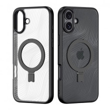 Dėklas Dux Ducis 'Aimo Mag Stand' skirtas Apple iPhone 16 Plus juodas