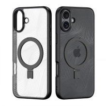 Dėklas Dux Ducis 'Aimo Mag Stand' skirtas Apple iPhone 16 juodas