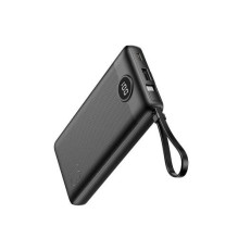 Išorinė baterija Veger 'W1116' juodas 10000mAh (PD / QC3.0) + integruotas 3in1 laidas