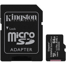 MicroSD Canvas Select Plus memory card, 64GB, 100MB / s, with adapter MicroSD Canvas Select Plus memory card, 64GB, 100MB / s, with adapter