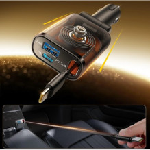 Car charger Joyroom 'JR-CCL07' black 30W (1xPD / 1xQC3.0) + 'Lightning' cable Car charger Joyroom 'JR-CCL07' black 30W (1xPD / 1xQC3.0) + 'Lightning' cable