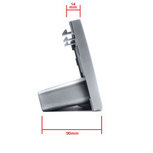 Ramka radiowa 1DIN Opel Astra 2004-20210 srebrna Ramka radiowa 1DIN Opel Astra 2004-20210 srebrna