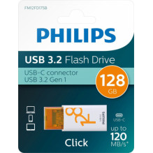 Philips 128GB USB-C 3.2 Gen 1 Click Sunrise Orange FM12FD175B / 00