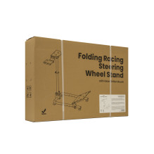 White Shark CONQUEROR-2 Foldable Racing Steering Wheel Stand With Gear Shifter Mount