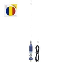 CB Sirio SUPER 9 antenna package with butterfly, length 155 cm and Sticky Pad Flag included