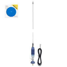CB Sirio SUPER 9 antenna package with butterfly, length 155 cm and Sticky Pad Blue included CB Sirio SUPER 9 antenna package with butterfly, length 155 cm and Sticky Pad Blue included