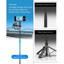 Spigen S581W MagSafe Bluetooth Selfie Stick and Tripod - Black