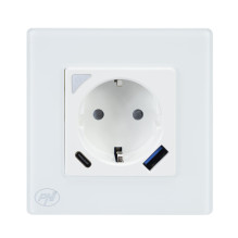 PNI SmartHome WP202 WiFi double smart socket kit with recessed mounting frame, internet control PNI SmartHome WP202 WiFi double smart socket kit with recessed mounting frame, internet control