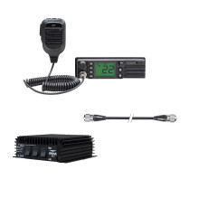 CB radio station package PNI Escort HP 9500, RX-TX KL203P amplifier, AM-FM-SSB, 100W, 12V and PNI R50 cable