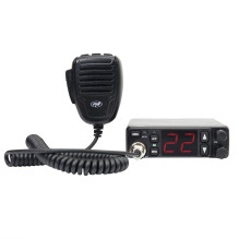 Kit PNI Escort HP 5500 CB radio station with CB PNI ML29 antenna, 34 cm, with magnetic base, black