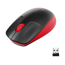 MOUSE USB OPTICAL WRL M190 / RED 910-005908 LOGITECH