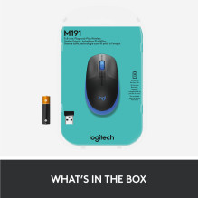 MOUSE USB OPTICAL WRL M190 / BLUE 910-005907 LOGITECH