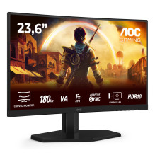 LCD Monitor, AOC, 23.6 ", 1920 x 1080 pixels, Full HD, Native aspect ratio 16:9, LED, Curved, C24G42E