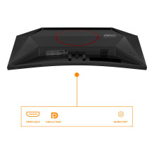 LCD Monitor, AOC, 23.6 ", 1920 x 1080 pixels, Full HD, Native aspect ratio 16:9, LED, Curved, C24G42E